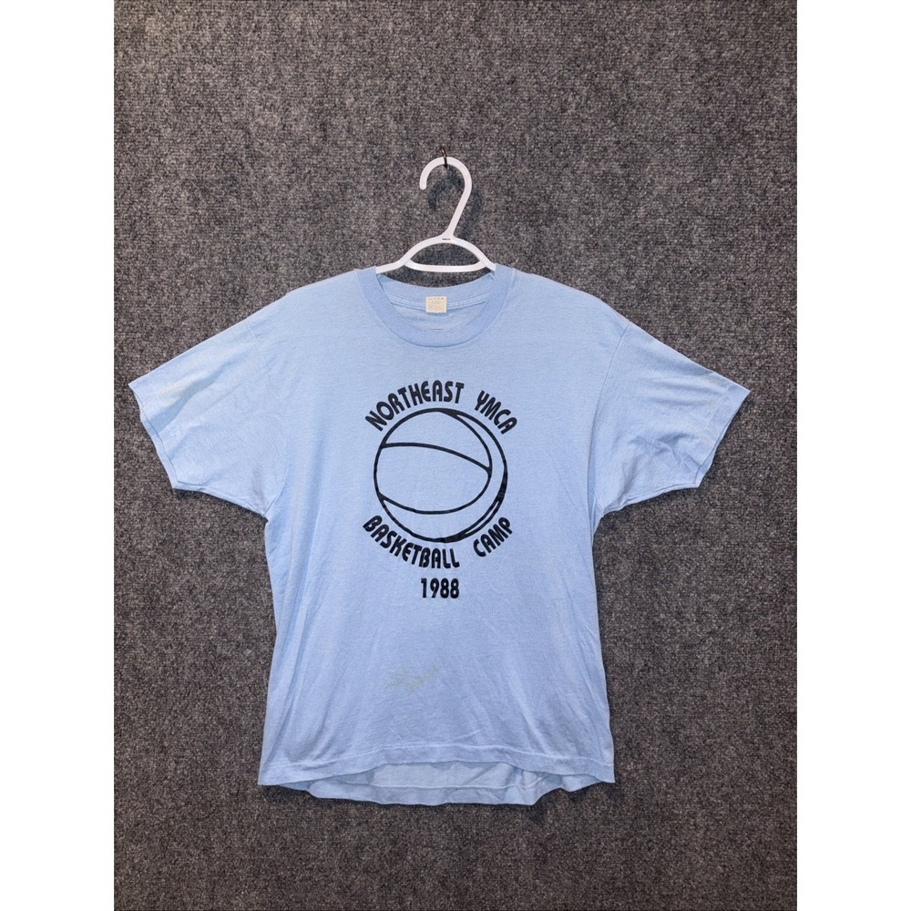 Vintage YMCA Basketball Camp t Shirt - Screen Stars‎ - Size L